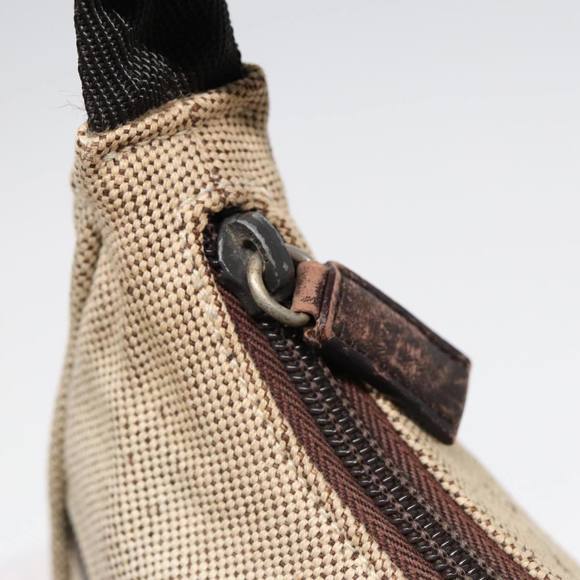 PRADA Hand Bag Canvas Beige Auth 87677 - Picture 9 of 16